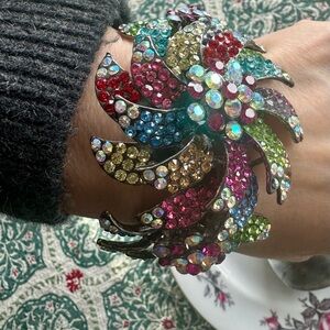 Multicolor Crystal Statement Bracelet